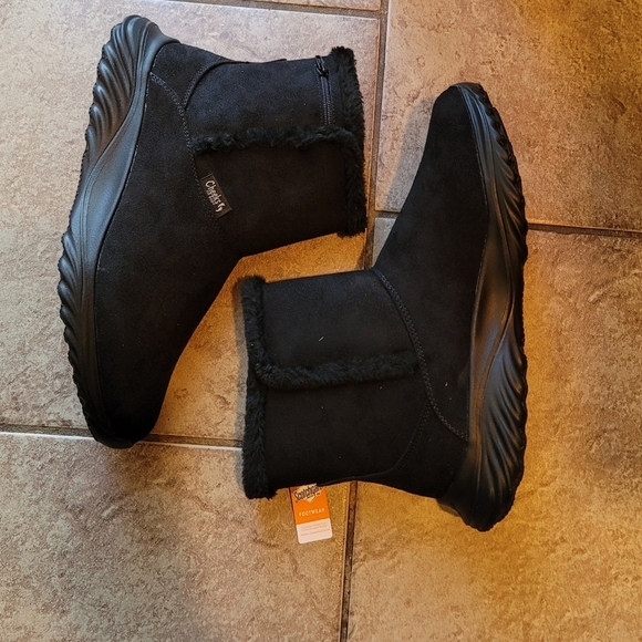 Tony Little Cheeks Dark Academia Whimsgoth Black Fit Body Sport Boots  Size 10 - Picture 4 of 9